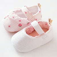 Tosmy Toddler Cipele Strawberry Prints Soft Soled Nelištačke čarape za bebe podne cipele SOCKS Proljeće