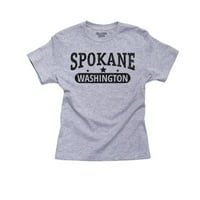 Trendy Spokane, Washington sa majicom za pamučnu majicu Stars Boy
