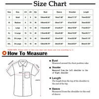 Muške havajske majice plus veličine Geometrija uzorak Ispis kratkog rukavskog reženog gumba down majica