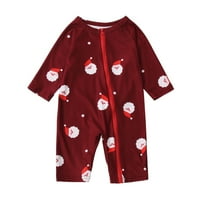 Porodica koja odgovara Božićne pidžame postavio je dugih rukava Slatki uzorak za ispis uzorka za bebu roditeljska odjeća za dijete 3-mjesec
