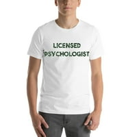 Camo licencirani psiholog kratkih rukava pamučna majica s nedefiniranim poklonima