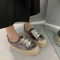 Josdec ženske cipele za čišćenje cipela Clears Closed TOE Udobne cipele za čipke za hodanje cipele