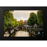 Berzel, Erin crna modernog uokvirenog muzeja Art Print Naslijed - Amsterdam Singel Canal IV
