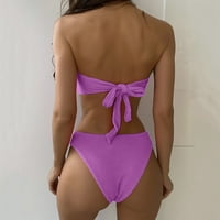 Bikini kupaći kostim kupaći kostimi Push up bikini set Thong brazilski kupalište odijelo za kupaće kupaće