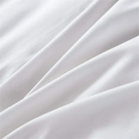 Poklopac od prekrivača od bijelog lotosa sa pokrovom sa jastukom Histend Home Bed set dekor spavaće sobe, kraljica