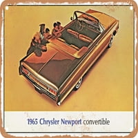 Metalni znak - Chrysler Newport Convertibilni vintage ad - Vintage Rusty Look