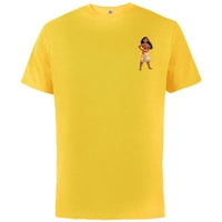 Disney princeza Moana Mali print - pamučna majica kratkih rukava za odrasle - prilagođeni suncokret