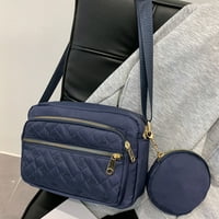Dijamantne ženske torbe velike kapacitete Torbe od čvrste boje torbice i torbe, plavo