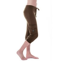 Ženske kratke hlače sa džepovima Jesenski ženski vježbanje na nogama Stretch tipka za struk Pocket Yoga