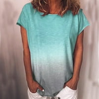 Ženski ljetni vrhovi slatki gradijent Comfy majice za žene Trendy Ombre ženske bluze i vrhovi Dressingy