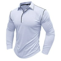 HFolob muške majice Muške zimske košulje dugih rukava Muška majica rever majica Top ties za muškarce