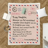 Xinqinghao kćer poklon pismo zagrljaj pokrivač za kćer sin poklon za kćer iz mame i tatu rođendan poklon