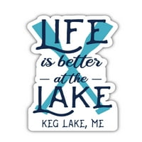 Keg jezero Maine suvenir Frižider Magnet Westdle Design 4-pack