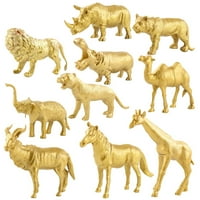 Zlatne životinje figurine Model igračke za životinje Jungle životinje Divlje životinje Model Dekoracija