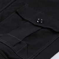 Wendunide Plus vrhovi veličine za muškarce MULI džepovi plus velike veličine Zipper revel čvrsta jakna