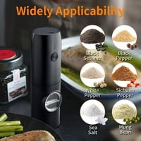 Električna brusilica za sol i biber, punjiva - bez potrebne baterije - mlin za automatsko mlin za sol