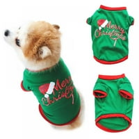 Božićna kućna odjeća zimska majica Toplo kućne ljubimce Pamučna košulja za kućne ljubimce Puppy majice