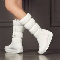 Čizme za žene za žene cipele visoke ženske pamučne čizme snježne patentne bočne patentne patentne patentne