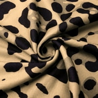 Midi haljine za žene bez kaiševe Leopard cvjetni ispis kraljevske haljine bez rukava ljetni prsluk midi haljina