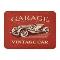 Automobil vintage garažna naljepnica 1930S 1940S 1950-ih antiky vratat prostirke za kadu