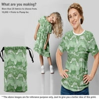 Onuone pamučna svila zelena tkanina apstraktna haljina materijala tkanina za ispis tkanine sa dvorištem