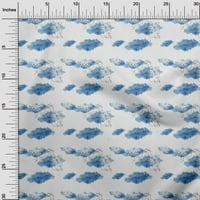 Onuone pamuk dres sivkasto plave tkanine geometrijske i mandale akvarel tkanina za šivanje tiskane ploče