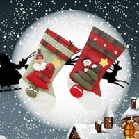 GOPERLLE božićno stablo Viseće čarape Dekoracija Mala bombona poklon torba Santa snjegovića ukrasne