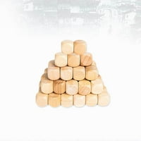 Rosarivae Drveni kockice za obrtni kockice SI Bočni drveni kvadratni blokovi za puzzle izrade zanata i brisanja