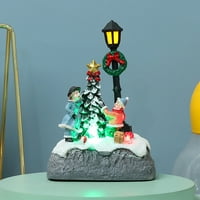 Ledforme LED Snowman Ornament Street Lamps Dječji dekor seoski scenski akumulatorski božićni okus stablo
