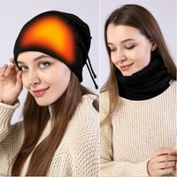 Električna grijanje za grijanje na otvorenom pleteni šešir dvostruke i zimske hat bib