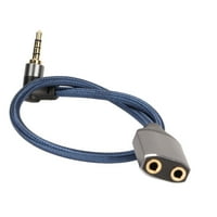 Brrnoo 90 ° produžni kabel, kabel za mikrofon za slušalice 90 ° mužjak za ženski audio produžni kabel za laptop, muški do ženskih slušalica za produženje kabela