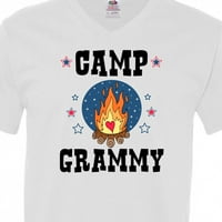 Inktastični kamp Grammy sa vatrom i zvijezdama Muška majica V-izrez