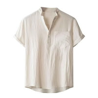 Ersazi košulje košulje muške košulje u boji Havajska majica kratkih rukava Casual Sports Beach Plaža Top košulja Baseball bez rukava za muškarce XL XL