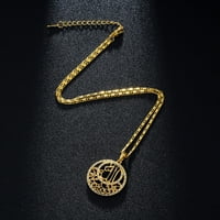 Hanxiulin Metal Legura izdubljenja ogrlica umetnuta umetnula Dril priznanje dame nakit poklon