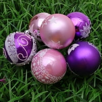 Božićne kuglice viseći ukras božićni ukrasi za zabavu Ball adm prim ružičasti ljubičasti uzorak