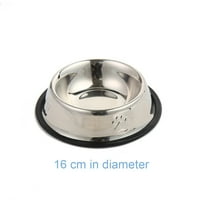 Zdjelica za pse od nehrđajućeg čelika sa gumenom bazom savršena za mali srednje sredstvo za kućne ljubimce