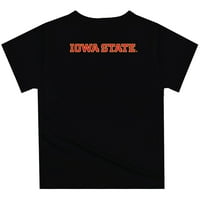 TODDLER Black Iowa State ciklone Tim logotip kapljice kaciga Majica