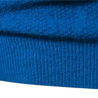 Paptzroi muška zimska modna casual pletena vuna okrugla vrat čvrsta boja džemper jakna vrh