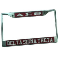 Delta Sigma Theta Chrome Licency Plate Frame DST
