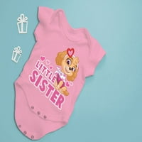 Paw Patrol Skye-Teme TStars Baby Bodysuit - Little SestR Newborn Outfit - Idealan poklon za dječje djevojke