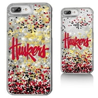 Nebraska Huskers iPhone Glitter Confetti dizajn futrola
