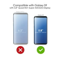 Razlikovanje Clear ShockOfofofofofofofoff hibrid za Samsung Galaxy S - TPU branik, akrilni leđa, zaštitni ekran od kaljenog stakla - crne crvene pruge - uzorak pruga