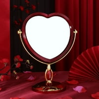 CSCHome Stonje zrcalo Dvostrano okretno okruglo u obliku srčanog stila u obliku vjenčanih soba ukrasi
