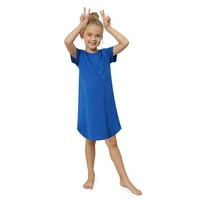 Djevojke Nighthowns Kratki rukav Pajamas NightRress Dužina koljena noć Noćna majica za djecu Soft Sleep