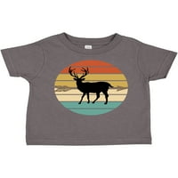 Inktastična kolica sa strelicom jelena Retro zalaska sunca poklon malih dječaka ili majica za djevojčicu