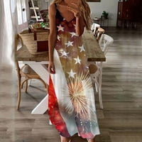 4. jula Sunderss Wemens Fashion Patriotske haljine labave letnje sjećanja Dnevne haljine za žene