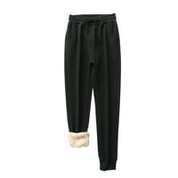 Miayilima Women Winter Casual Solid Boja Držite tople plus pantalone za velvet duge hlače sa džepovima