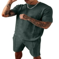 Leuncero Muns casual lagane odjeće Ljeto kratki rukav Crew Crt majica i kratke hlače