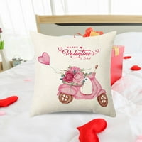 HxRoolRP Valentines Day Decorations Jastučnica Ispisani zaljubljeni jastuk za Valentinovo Poklopac jednostavnog