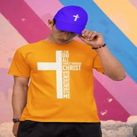 Mogu sve stvari kroz Krista koji jačaju Mjera - bog križa majica